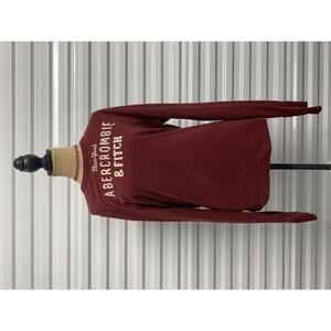 Abercrombie & Fitch Burgundy Long Sleeve Shirt